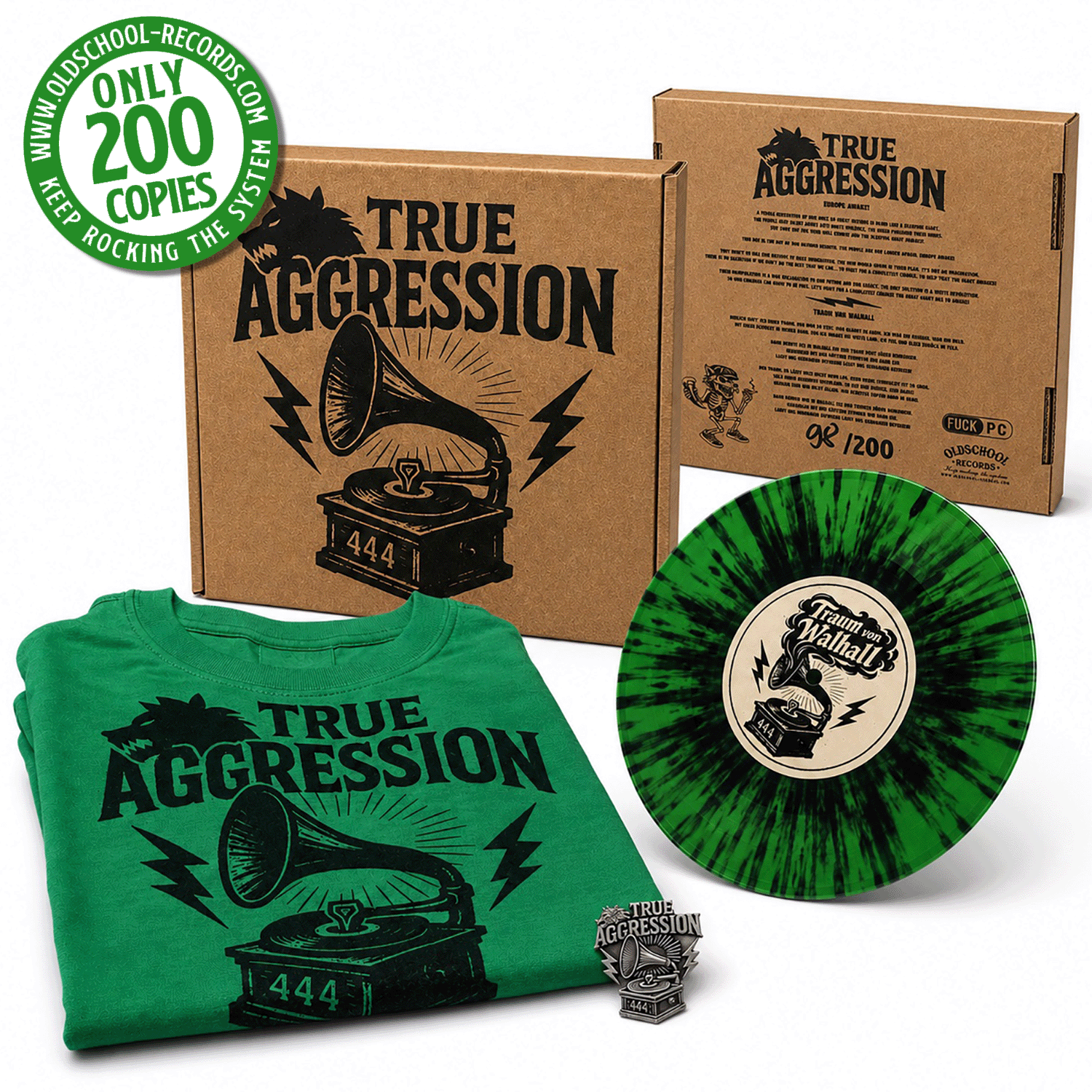True Aggression – Europe Awake 7″ EP-BOX